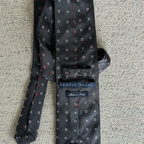 Arnold Brant made in Italy men’s tie navy blue - Picture 5 of 5